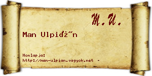 Man Ulpián névjegykártya